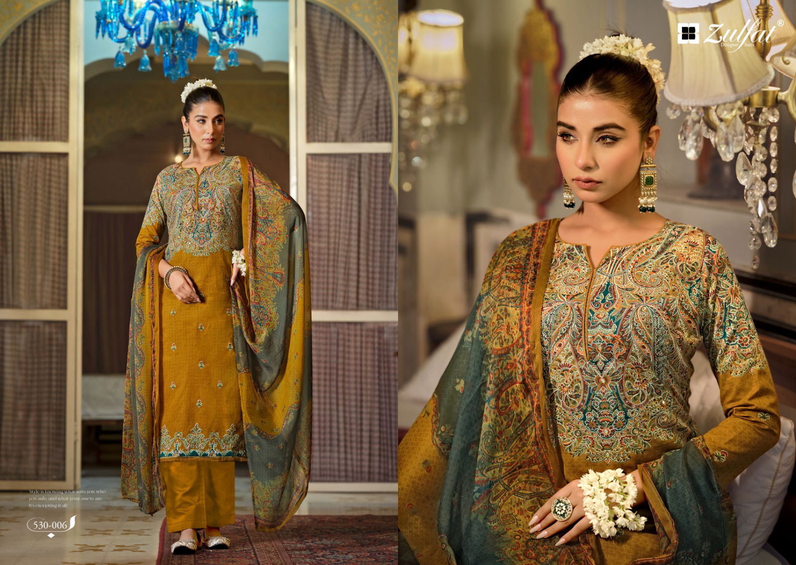Dilruba By Zulfat Printed Cotton Dress Material Exporters In India
